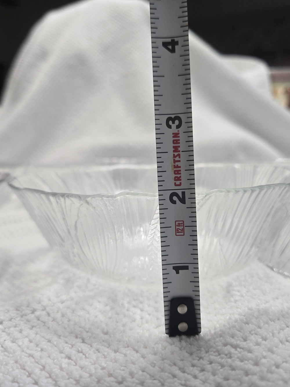 Clear Etched Glass Dessert Bowls - Set of 6 - Picture 3 of 5